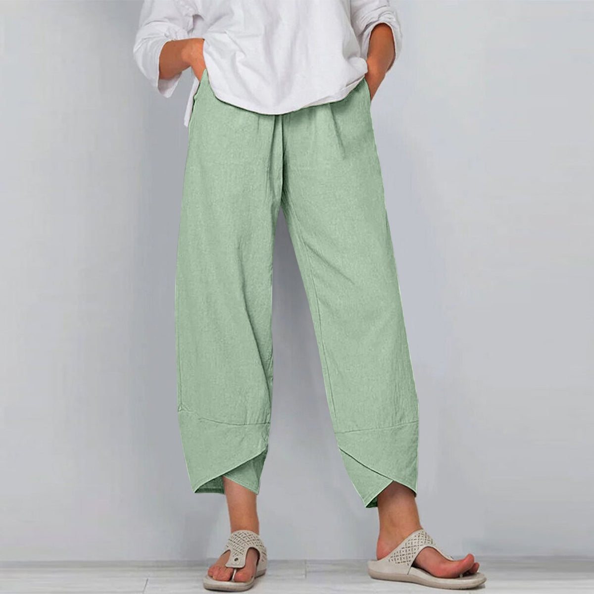 Dara Cotton-Linen Trousers