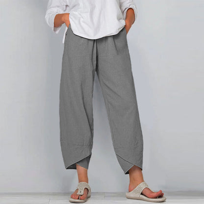 Dara Cotton-Linen Trousers