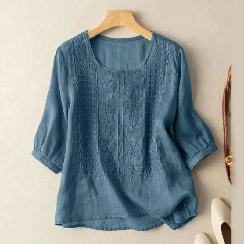 Emily™ | Embroidered Boho Blouse