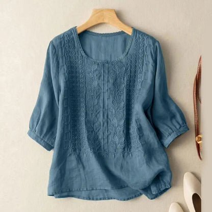 Emily™ | Embroidered Boho Blouse