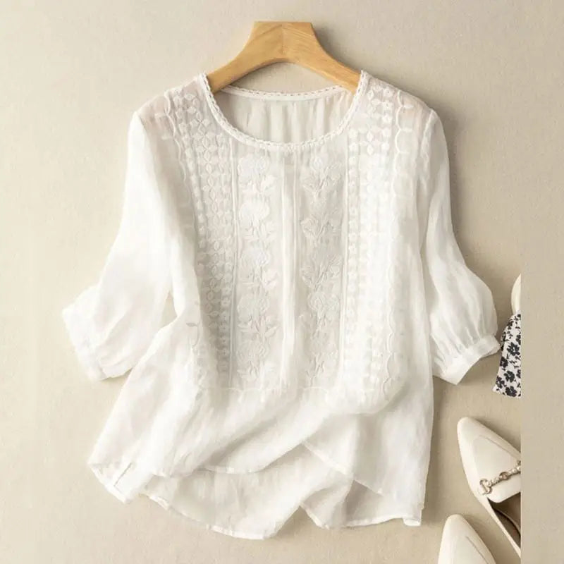 Emily™ | Embroidered Boho Blouse