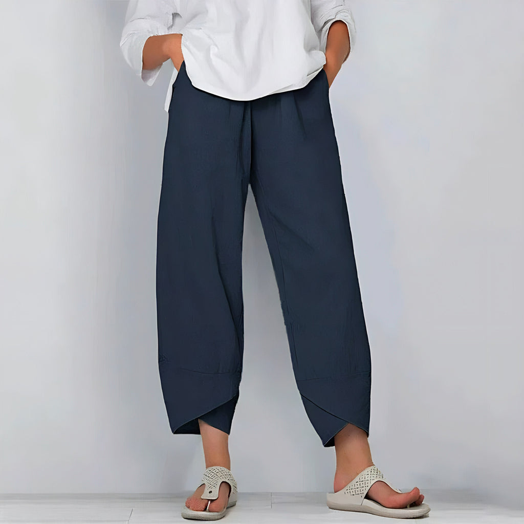 Dara Cotton-Linen Trousers