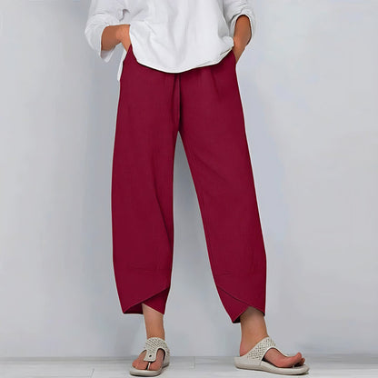 Dara Cotton-Linen Trousers