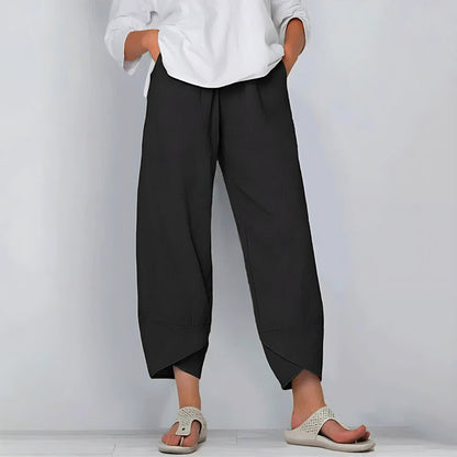 Dara Cotton-Linen Trousers