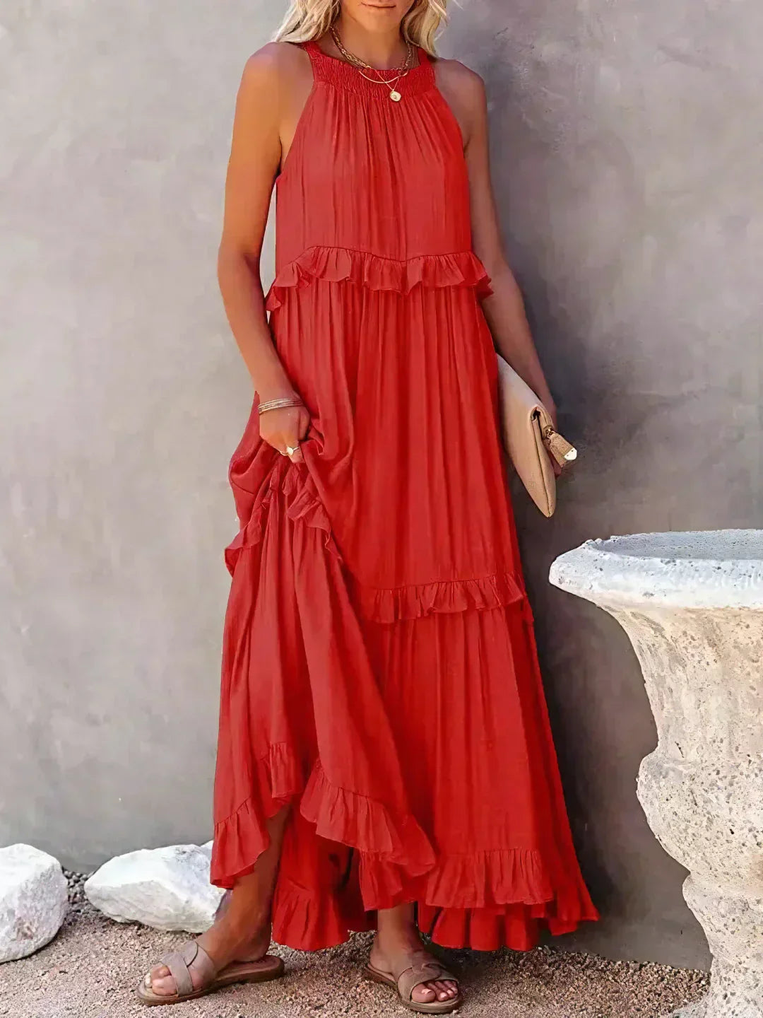 Rachel™ Sleeveless Maxi Dress