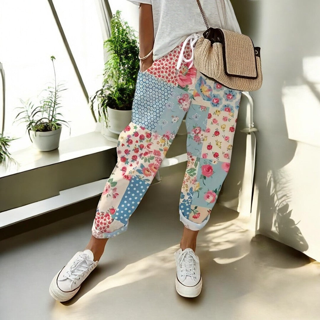 Sophie Floral Cotton Pants