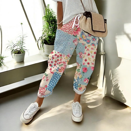 Sophie Floral Cotton Pants