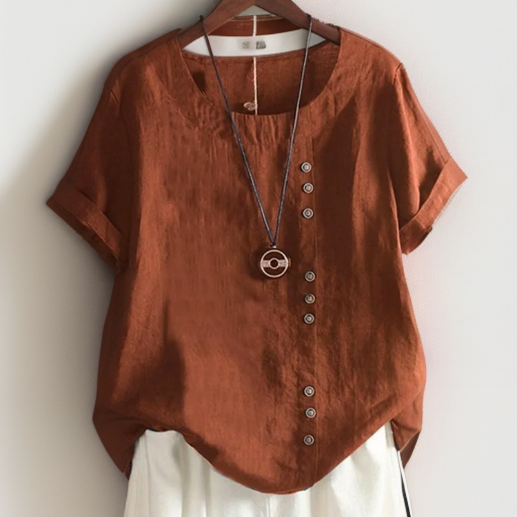 Jaya™ | Elegant Button-Detail Blouse