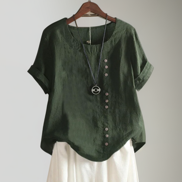 Jaya™ | Elegant Button-Detail Blouse