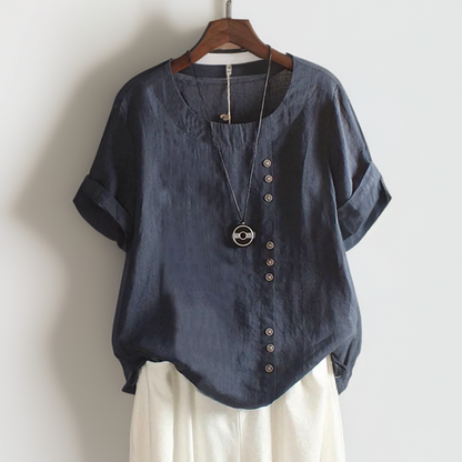 Jaya™ | Elegant Button-Detail Blouse