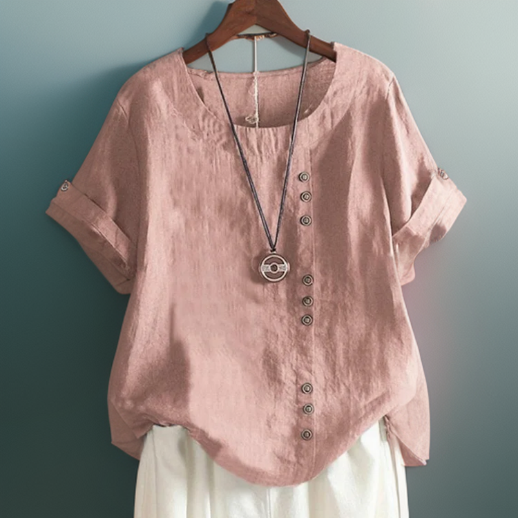Jaya™ | Elegant Button-Detail Blouse